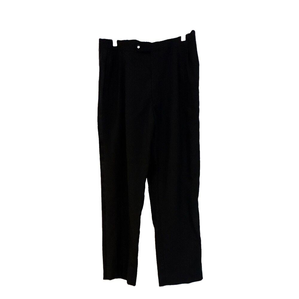 Jos. A. Bank Men’s Black Wool Dress Pants Pleated Front Classic Fit 34W